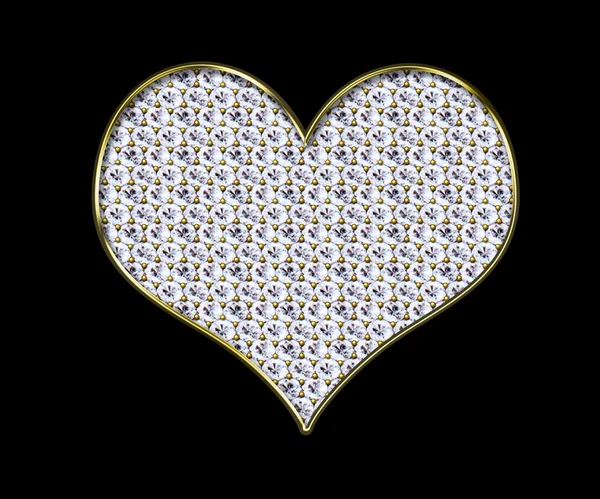 stock image Heart in diamonds