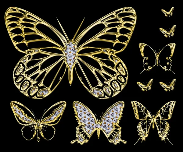 Decoratieve vlinder Stockfoto