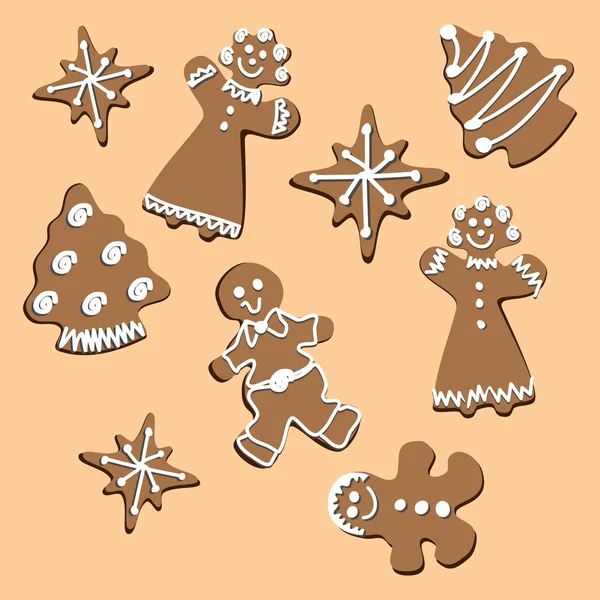 Gingerbreads — Stock Vector
