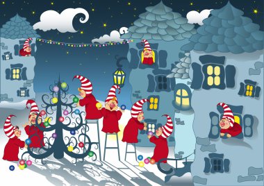 New Year's fairy tale clipart