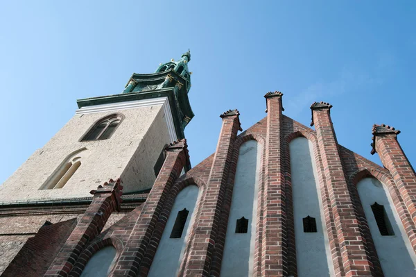 ベルリン アレクサンダープラッツ - マリーエン教会 — ストック写真