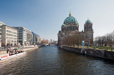 Berlin center - view on the Spree clipart