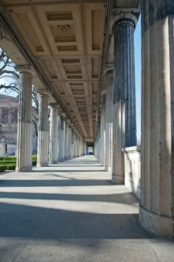 Berlin - museum island - old national gallery clipart