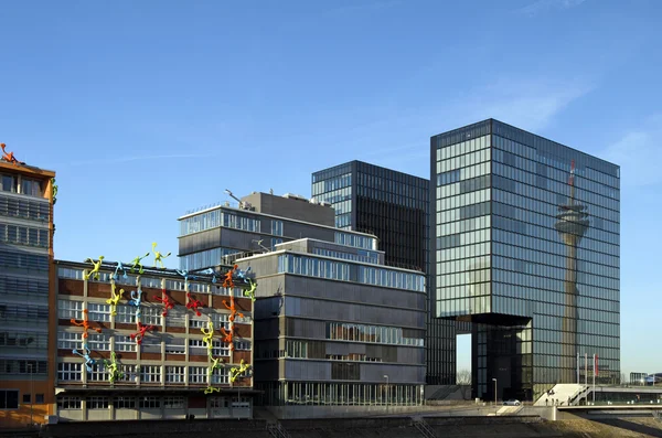 Střední přístavu Düsseldorf — Stock fotografie