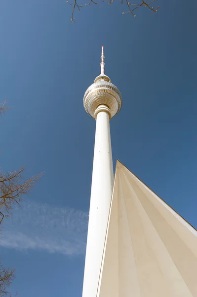 Berlin - alexanderplatz - wieża telewizyjna — Zdjęcie stockowe