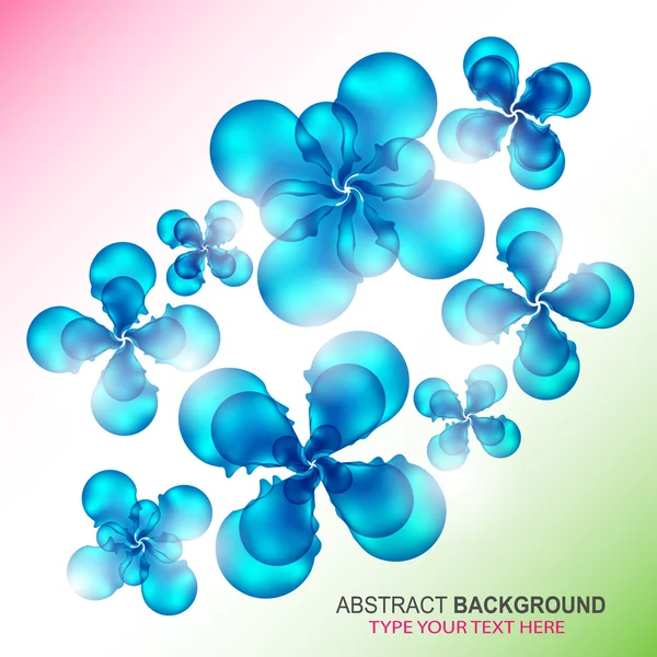 Abstract floral composition — Stock Vector
