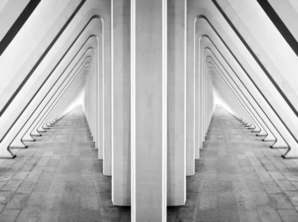 Nowoczesny tunel symetrycznego — Zdjęcie stockowe