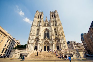 Cathedral in Brussels clipart