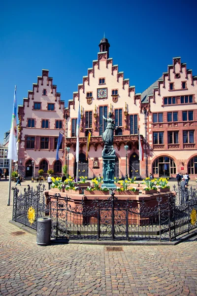 Old Frankfurt Roemer lugar — Fotografia de Stock