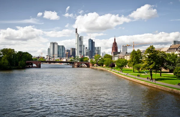 Frankfurt cityscape — Stock Photo, Image