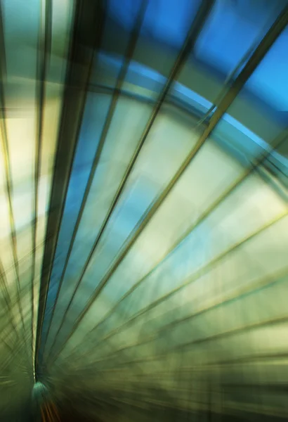 抽象玻璃隧道的地铁站 — 图库照片