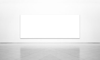 White background with frame on the wall clipart