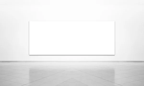 Белый фон с рамкой на стене — стоковое фото