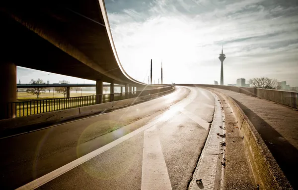 Intersecção de estradas e pontes — Fotografia de Stock