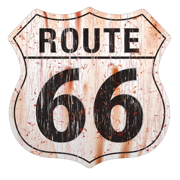 Route zestig zes Grunge teken Route zestig zes teken — Stockvector