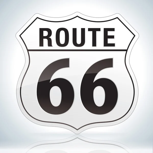 Route zestig zes teken — Stockvector