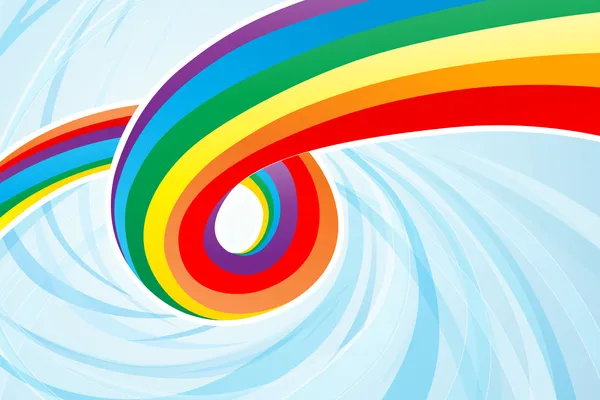 Flujo abstracto del arco iris — Vector de stock