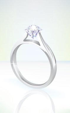 Brilliant diamond engagement clipart