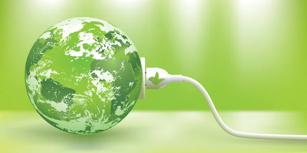 Concetto astratto di energia verde — Vettoriale Stock