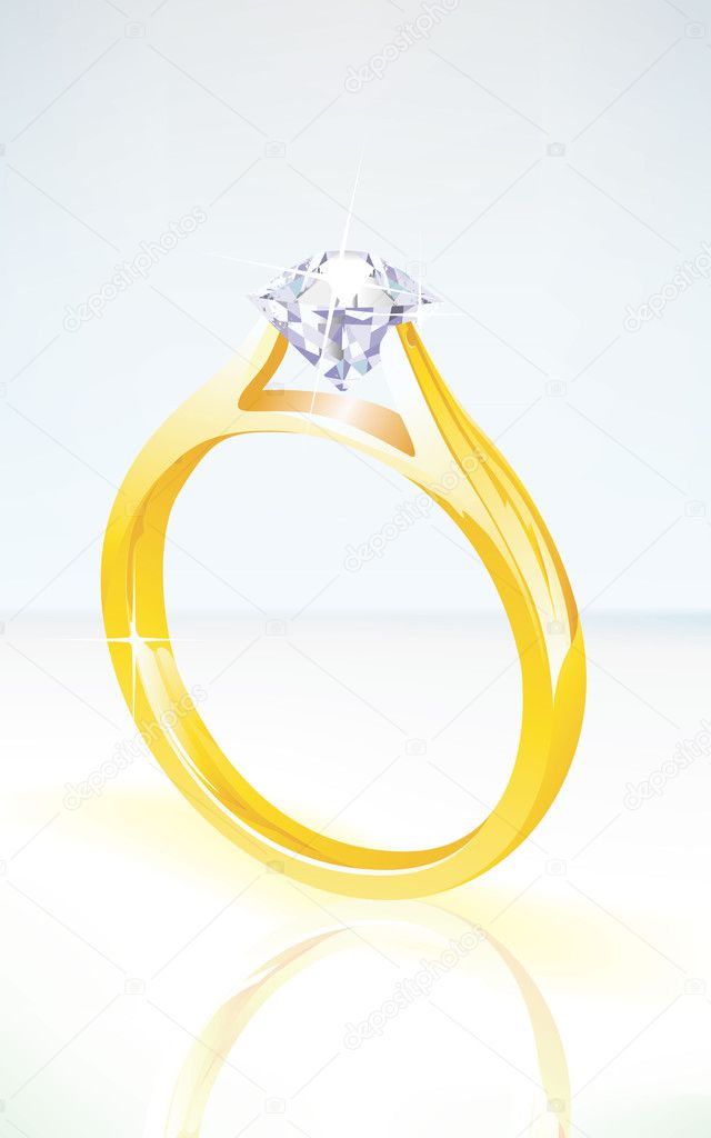 Brilliant diamond engagement ring