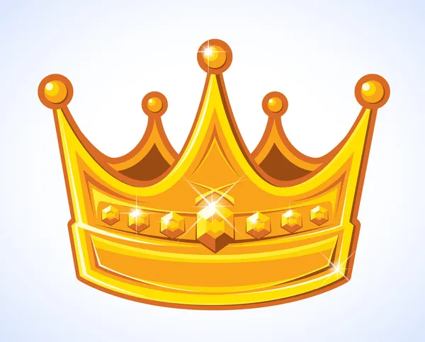 Coroa dourada — Vetor de Stock