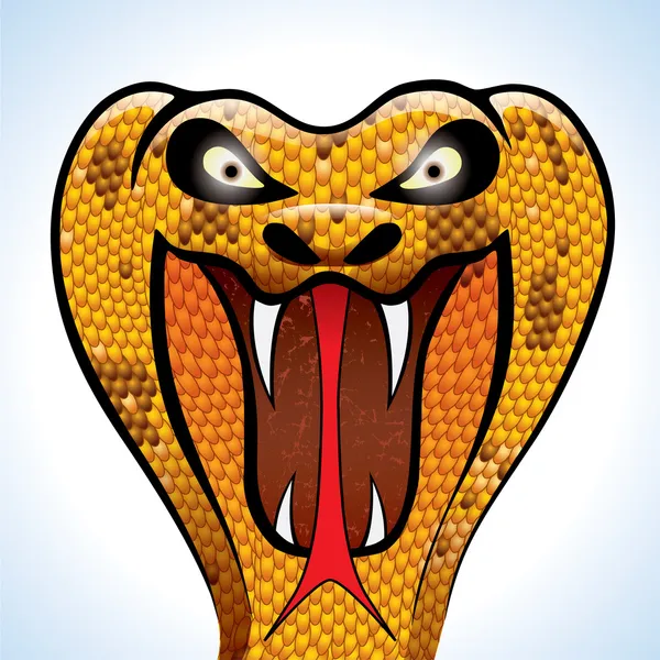 Spaventoso Cobra testa Vettoriale Stock