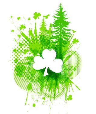 ST. Patricks Clover collage clipart