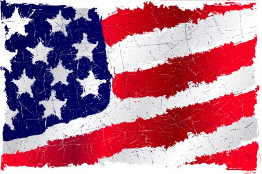 USA grunge flag clipart