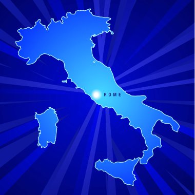 sermaye ile İtalya Haritası