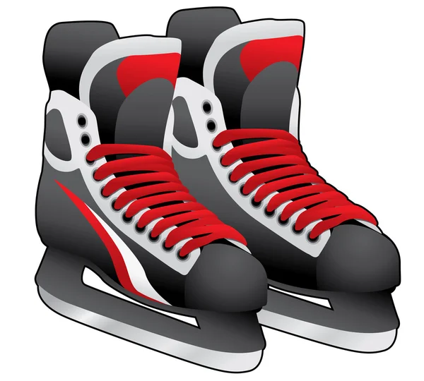 Par de patines de hielo — Vector de stock