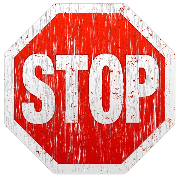 Grunge stop signe — Image vectorielle
