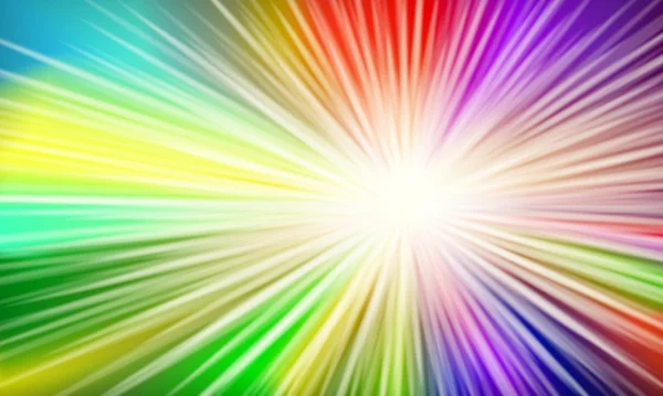 Explosión de luz del espectro — Vector de stock