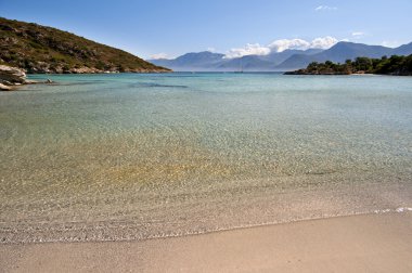 şeffaf deniz Bonifacio, corsica, Fransa