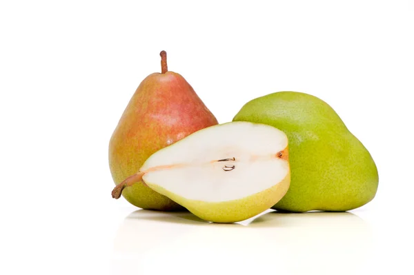 Two and half Belgian pears — Stock Photo, Image