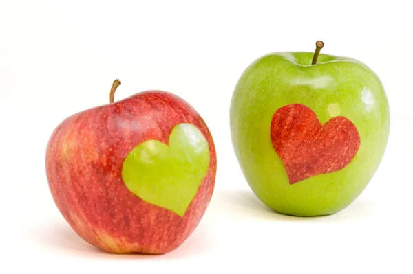 stock image Two lovers apples