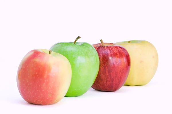 Four different apples — Stock Photo, Image