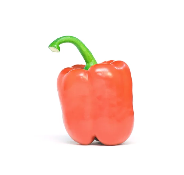 Rode peper op witte achtergrond — Stockfoto