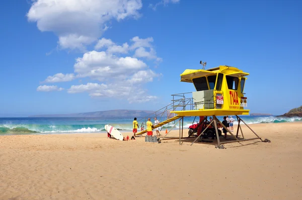 stock image Lifeguard tower on the beach