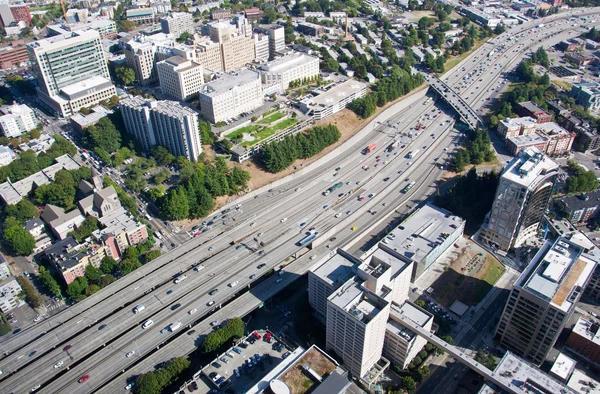 Autobahn i-5 in Seattle — Stockfoto
