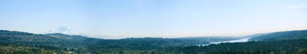 Panorama över ranier och sjön washigton — Stockfoto