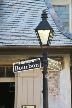 Bourbon Street sign clipart