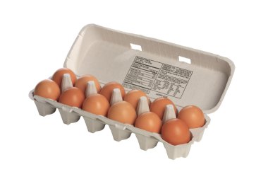 Eggs in carton clipart