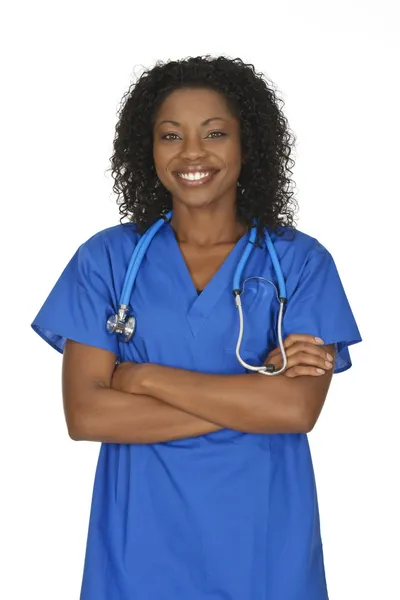 Афроамериканский врач — стоковое фото