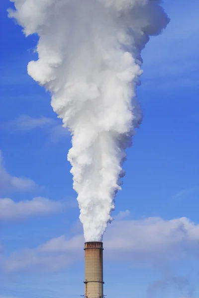stock image Power plant emissions