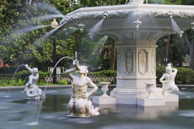 Forsyth Park Fountain clipart