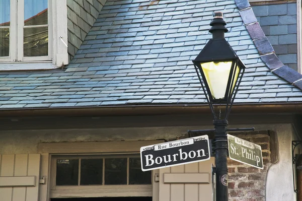 Bourbon Street sign — Stock Photo, Image