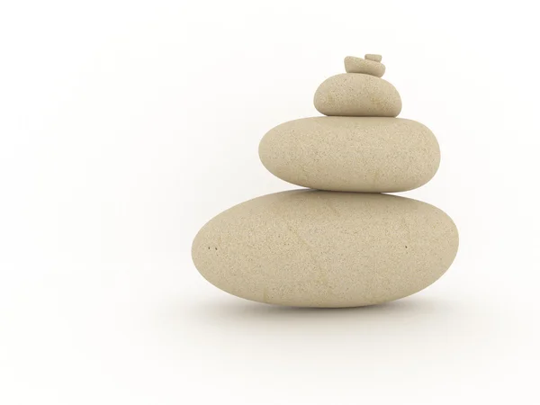 stock image Balanced pile of stones