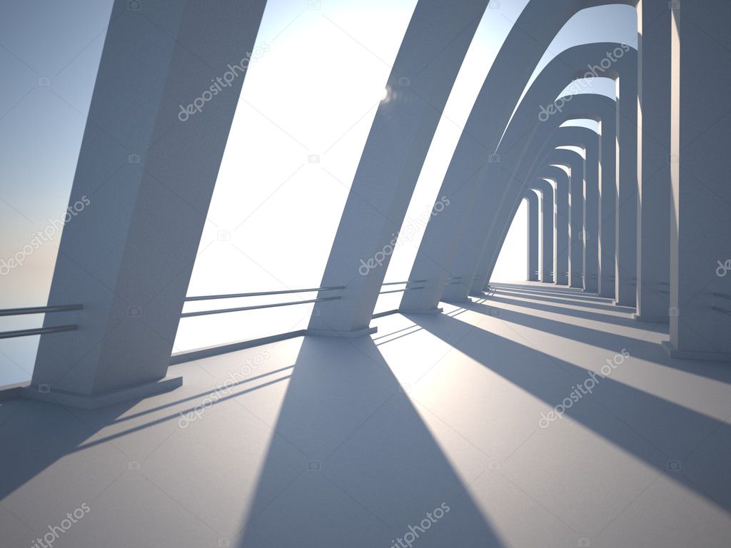 moderne Architektur mit Säulen — Stockfoto © georgnroll1 #9645436