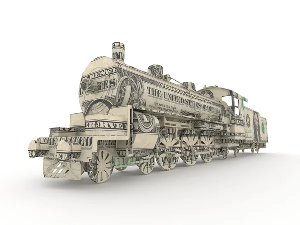 美元蒸汽引擎象征着金钱的力量 — 图库照片#