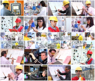 Professional Workers Collage